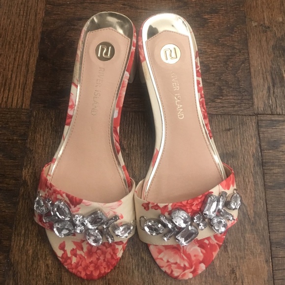 River Island Shoes - River Island Jewelry Floral Sandals River Island Shoes - River Island Jewelry Floral Sandals